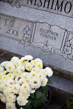 Nishimoto tombstone Auburn Pioneer Cemetery